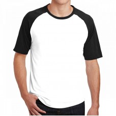 Custom men white and black t-shirt