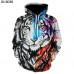 2018 Unisex 3D Print Novelty Hip-Hop Funny Hoodies Pullover Casual Sweatshirt