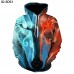 2018 Unisex 3D Print Novelty Hip-Hop Funny Hoodies Pullover Casual Sweatshirt