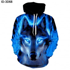 2024 Unisex 3D Print Novelty Hip-Hop Funny Hoodies Pullover Casual Sweatshirt