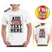 Custom 2 sided T-Shirts - DESIGN YOUR OWN SHIRT - FRONT and BACK Printing on Shirts