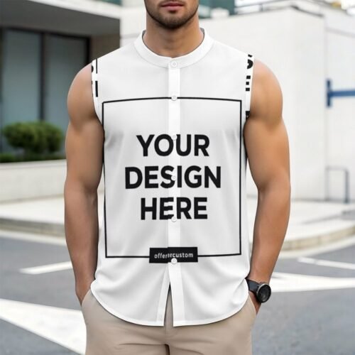 Home Multiple images Personalized Design Men’s Vacation Style Button-Up Shirt