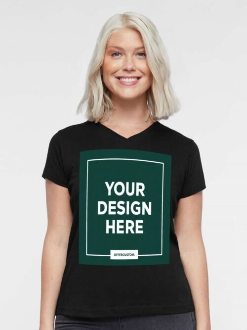 Home Personalized Design Women’s V-Neck Cotton T-Shir